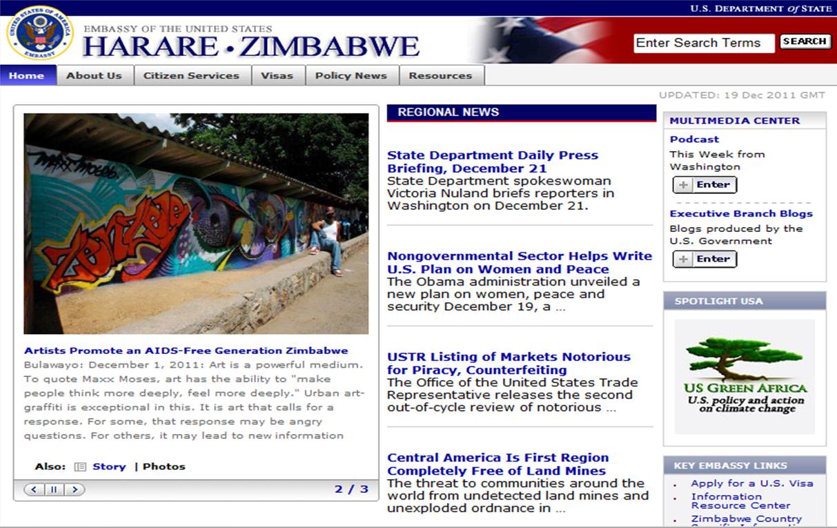 US Embassy Harare